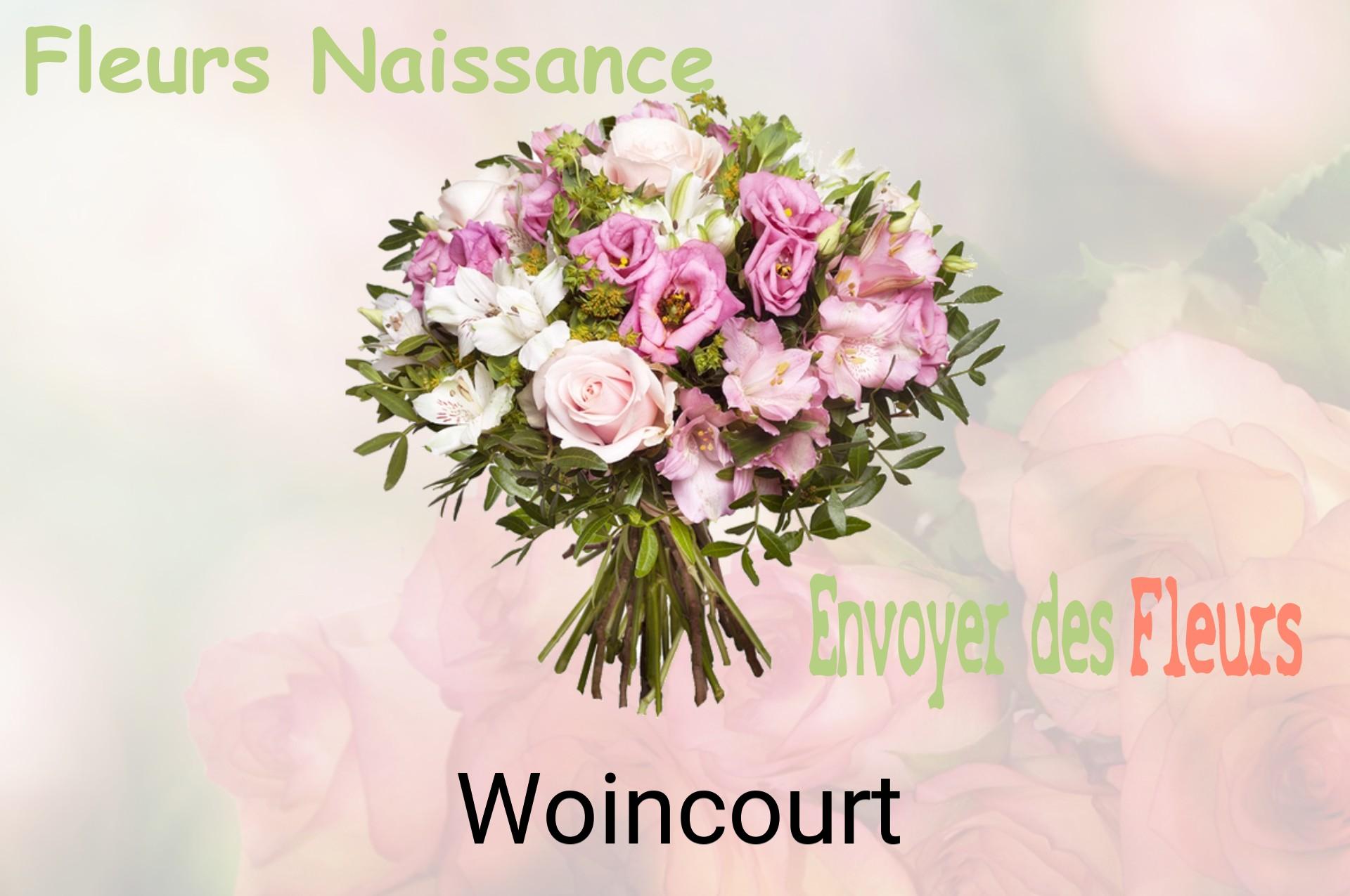 Bouquet de fleurs de naissance livré à Woincourt